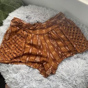 BoHo woven rope shorts